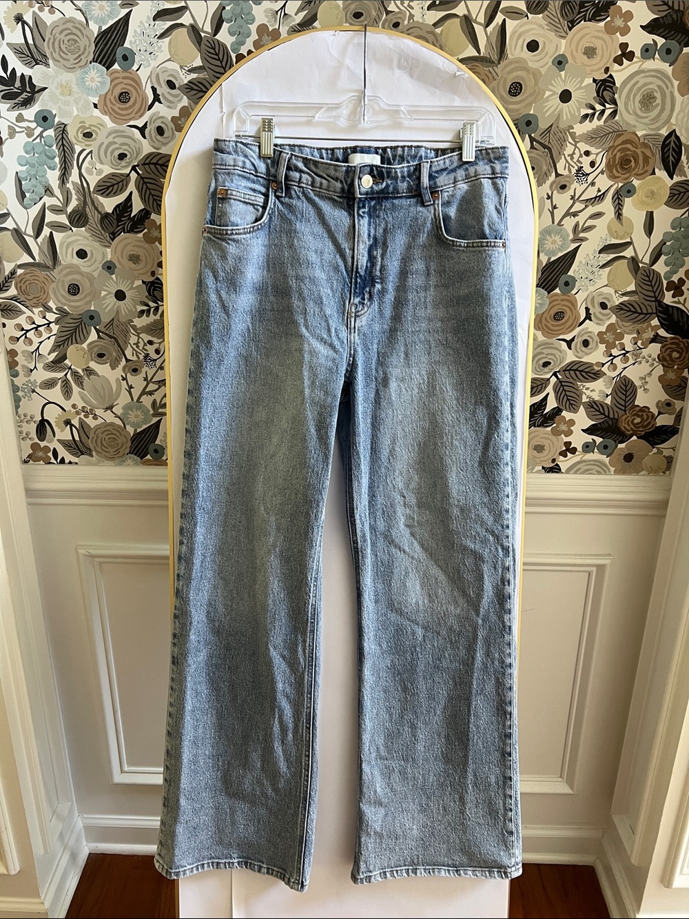 H&M  HIGH RISE WIDE LEG JEANS